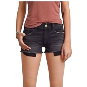 American Eagle Outfitters Hi-Rise Shortie Shorts
Onyx Black Factory Faded
Size 0
